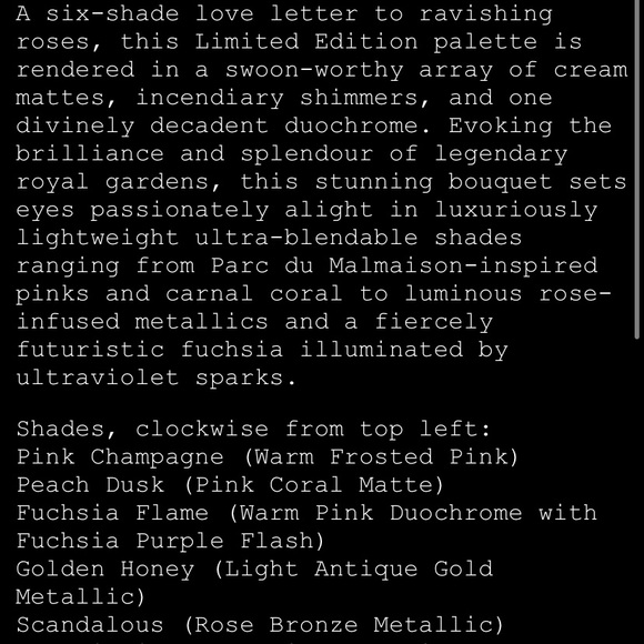 🌹Limited Edition Pat McGrath Rose Decadence Palette🌹 - Picture 9 of 9